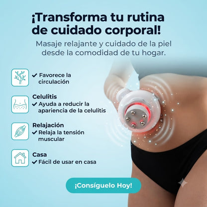 Masajeador Anticelulítico Recargable por Succión y Calor